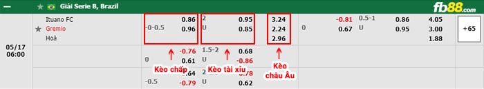 fb88-bảng kèo trận đấu Ituano vs Gremio
