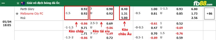 fb88-bảng kèo trận đấu Perth Glory vs Melbourne City