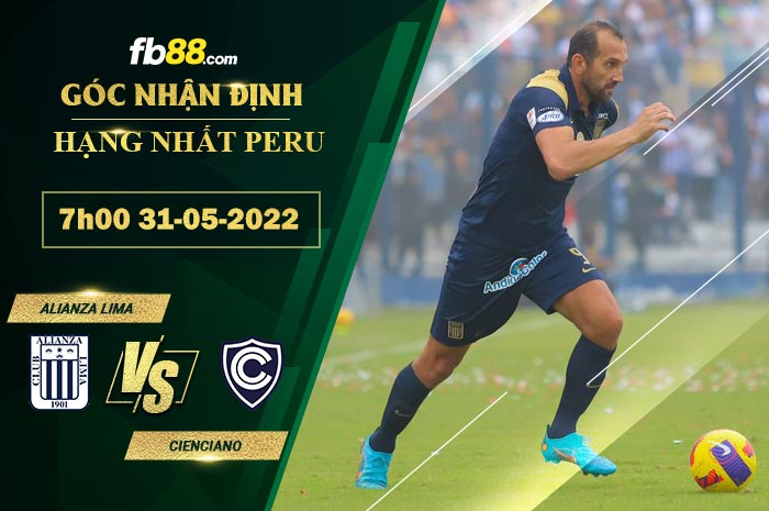 Fb88 soi kèo trận đấu Alianza Lima vs Cienciano