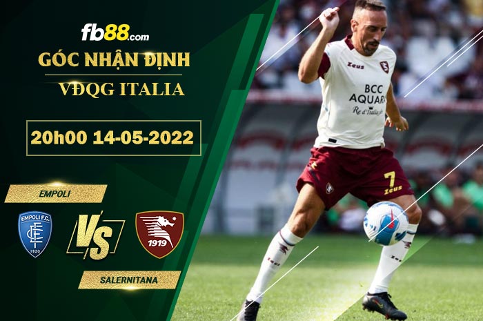 Fb88 tỷ lệ kèo trận đấu Empoli vs Salernitana