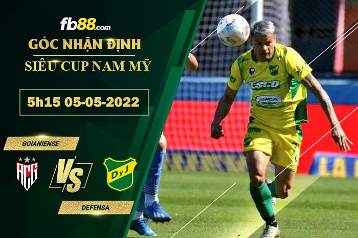 Soi kèo Goianiense vs Defensa 5h15 ngày 5/5/2022
