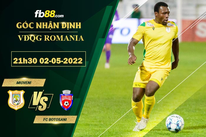 Fb88 soi kèo trận đấu Mioveni vs FC Botosani
