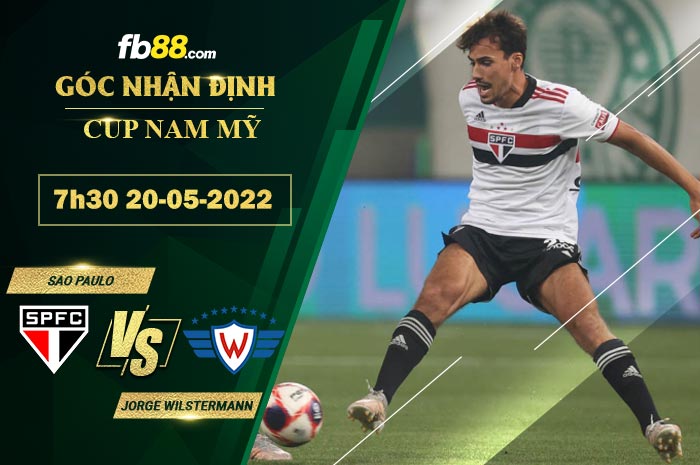 Fb88 soi kèo trận đấu Sao Paulo vs Jorge Wilstermann