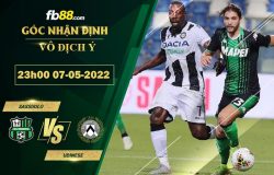Fb88 soi kèo trận đấu Sassuolo vs Udinese
