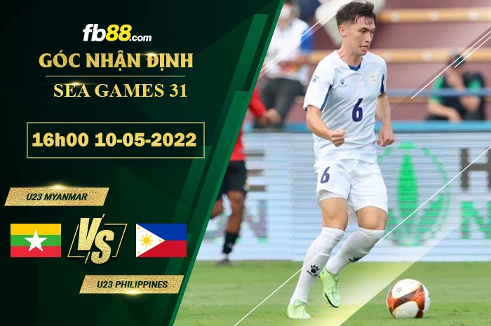 Soi kèo U23 Myanmar vs U23 Philippines 16h00 ngày 10/5/2022