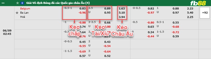 Fb88 bảng kèo trận đấu Bỉ vs Ba Lan