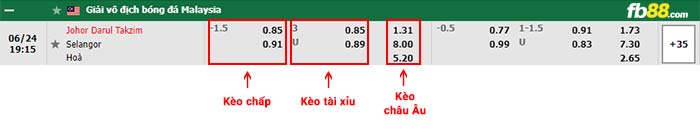 fb88-bảng kèo trận đấu Johor Darul Takzim vs Selangor