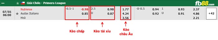 fb88-bảng kèo trận đấu Nublense vs Audax Italiano