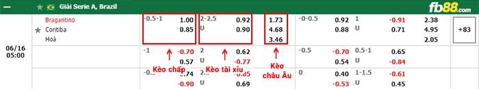 fb88-bảng kèo trận đấu RB Bragantino vs Coritiba