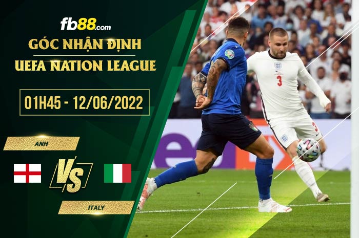 Soi kèo Anh vs Italia 1h45 ngày 12/6/2022 Soi kèo Anh vs Italia 1h45 ngày 12/6/2022