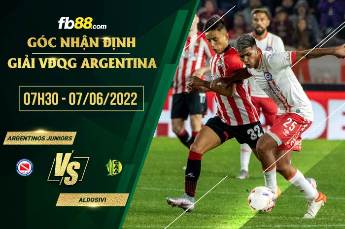fb88-soi kèo Argentinos Juniors vs Aldosivi