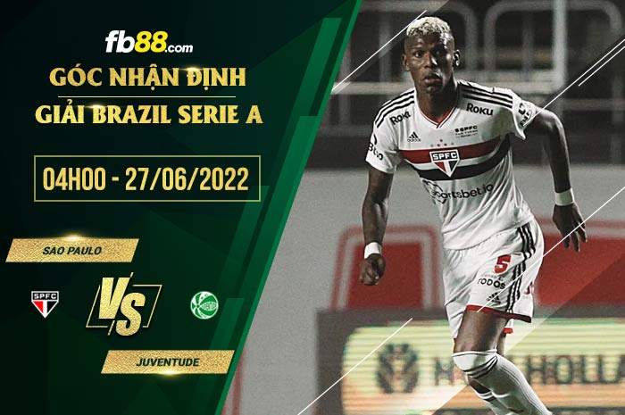 fb88-soi kèo Sao Paulo vs Juventude