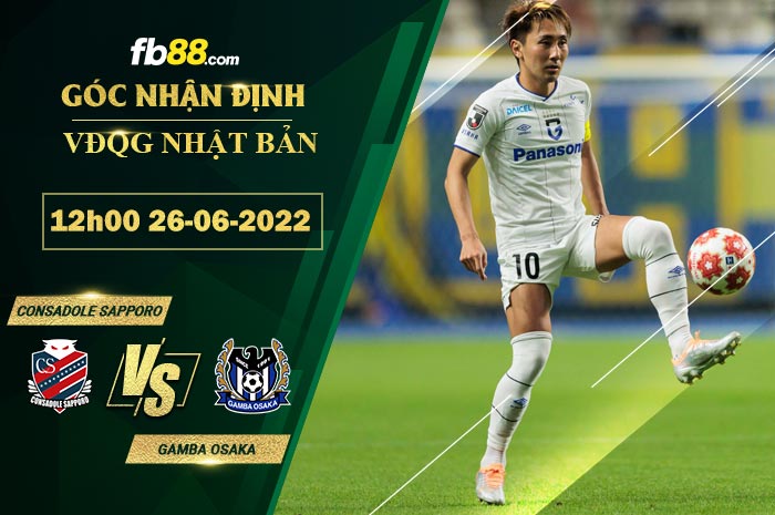 Fb88 soi kèo trận đấu Consadole Sapporo vs Gamba Osaka