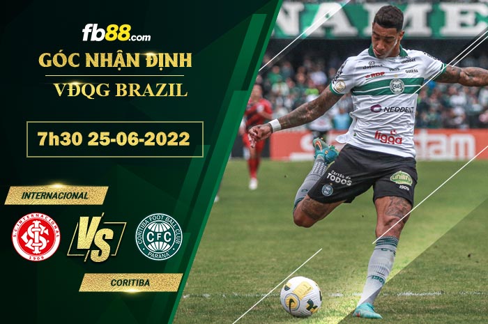 Soi kèo Internacional vs Coritiba 7h30 ngày 25/6/2022 Soi kèo Internacional vs Coritiba 7h30 ngày 25/6/2022