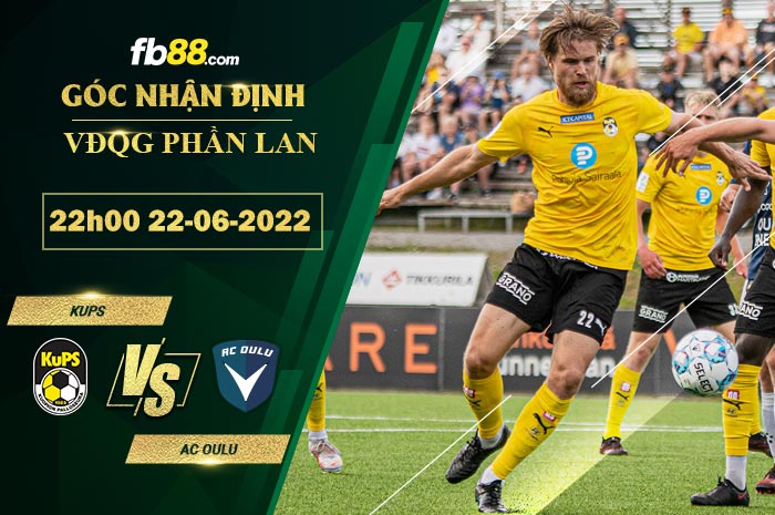 Soi kèo KuPS vs AC Oulu 22h00 ngày 22/6/2022 Soi kèo KuPS vs AC Oulu 22h00 ngày 22/6/2022