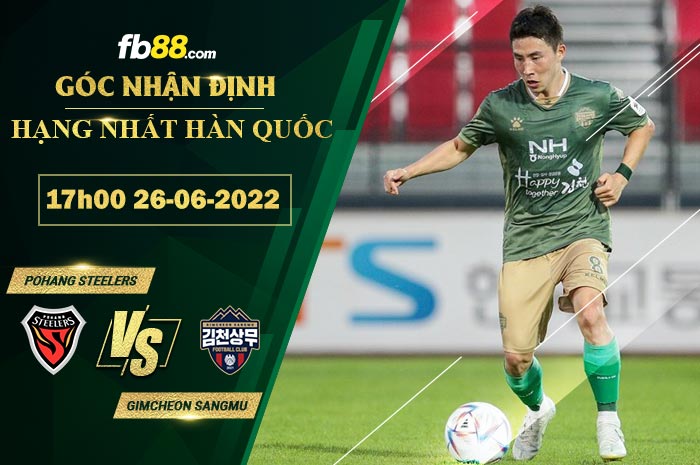 Fb88 soi kèo trận đấu Pohang Steelers vs Gimcheon Sangmu
