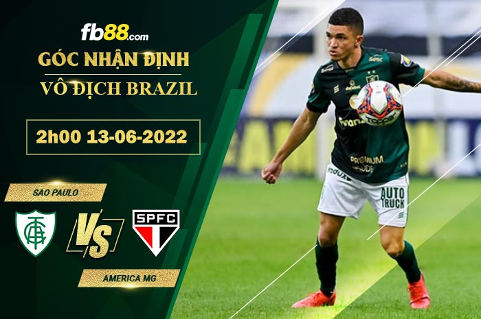 Fb88 soi kèo trận đấu Sao Paulo vs America MG
