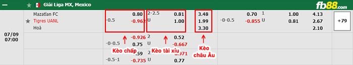 fb88-bảng kèo trận đấu Mazatlan vs Tigres UANL