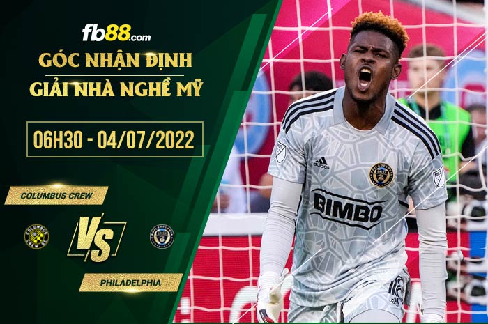 fb88-soi kèo Columbus Crew vs Philadelphia