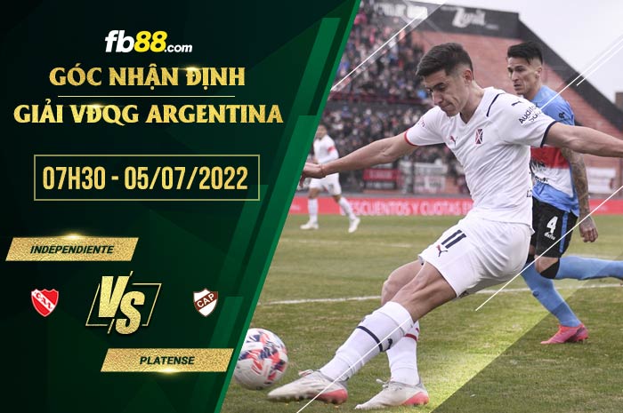Soi kèo Independiente vs Platense 7h30 ngày 5/7/2022 Soi kèo Independiente vs Platense 7h30 ngày 5/7/2022