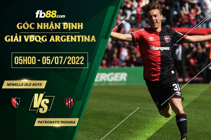 Soi kèo Newells Old Boys vs Patronato Parana 5h00 ngày 5/7/2022
