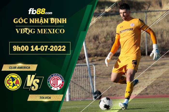 Fb88 soi kèo trận đấu Club America vs Toluca