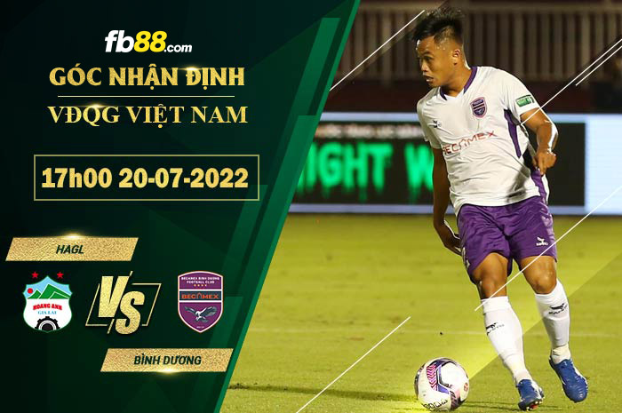 Soi kèo HAGL vs Bình Dương 17h00 ngày 20/7/2022