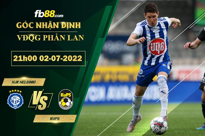 Soi kèo HJK Helsinki vs KuPS 21h00 ngày 2/7/2022 Soi kèo HJK Helsinki vs KuPS 21h00 ngày 2/7/2022