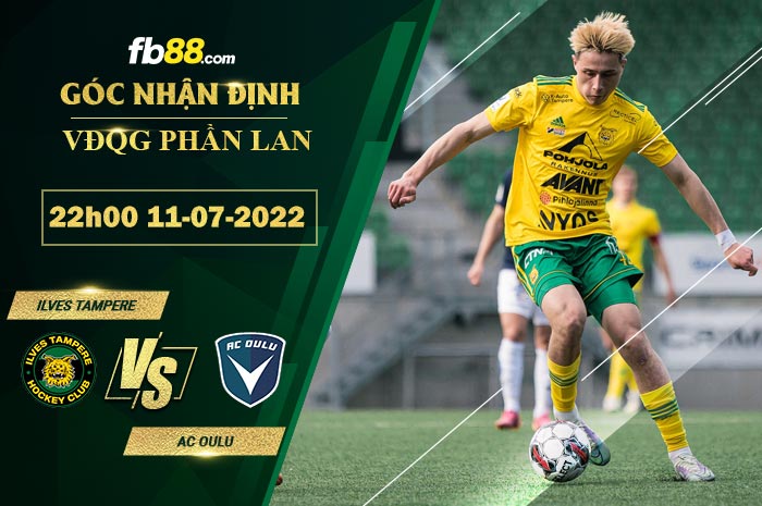Fb88 soi kèo trận đấu Ilves Tampere vs AC Oulu