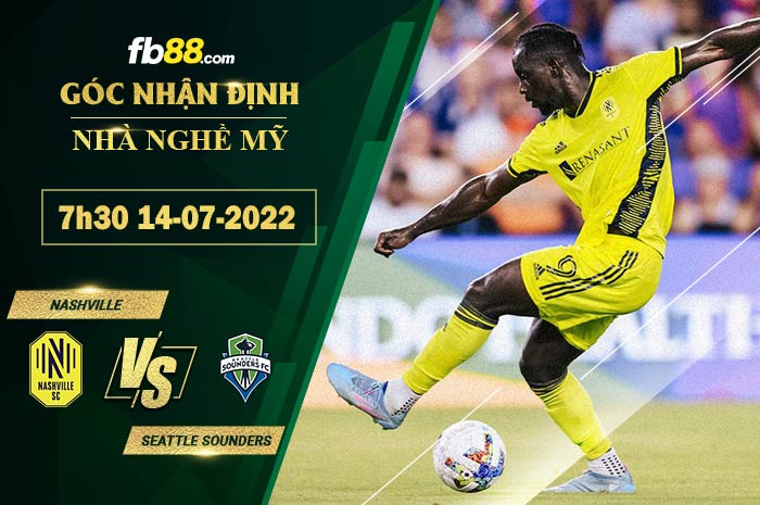 Fb88 soi kèo trận đấu Nashville vs Seattle Sounders