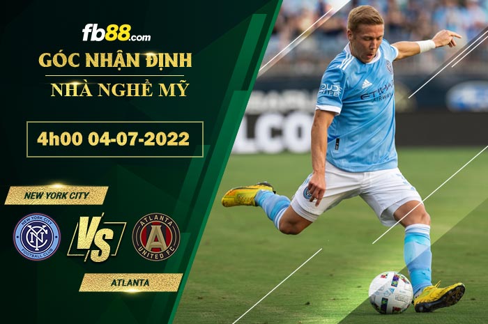 Fb88 soi kèo trận đấu New York City vs Atlanta