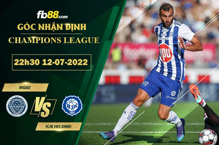 Fb88 soi kèo trận đấu Rigas vs HJK Helsinki