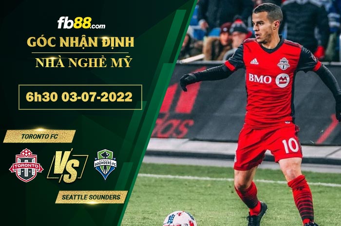 Soi kèo Toronto FC vs Seattle Sounders 6h30 ngày 3/7/2022