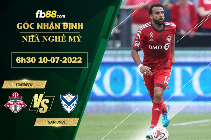 Fb88 soi kèo trận đấu Toronto vs San Jose