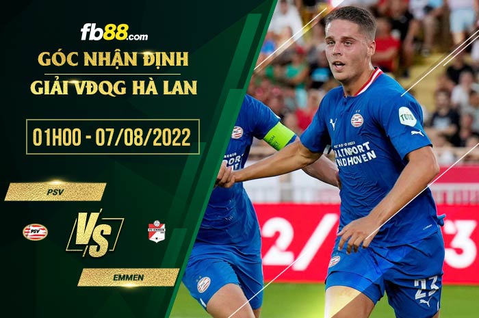 fb88-chi tiết kèo trận đấu PSV vs Emmen