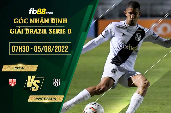 Soi kèo Regatas Brasil vs Ponte Preta 7h30 ngày 5/8/2022