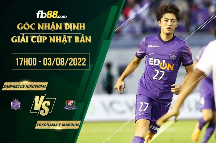 Soi kèo Sanfrecce Hiroshima vs Yokohama F Marinos 17h00 ngày 3/8/2022
