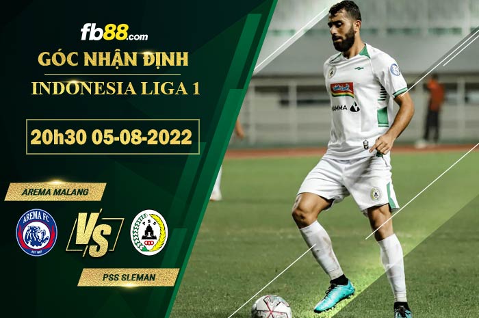 Soi kèo Arema Malang vs PSS Sleman 20h30 ngày 5/8/2022