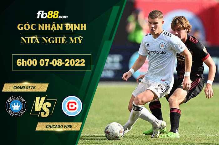 Fb88 soi kèo trận đấu Charlotte  vs Chicago Fire