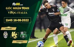 Fb88 soi kèo trận đấu Juventus vs Sassuolo