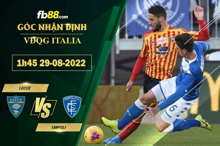 Fb88 soi kèo trận đấu Lecce vs Empoli