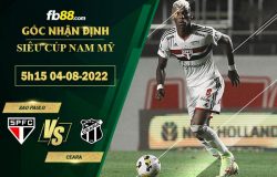 Fb88 soi kèo trận đấu Sao Paulo vs Ceara