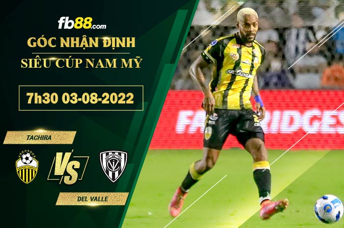 Soi kèo Tachira vs Del Valle 7h30 ngày 3/8/2022