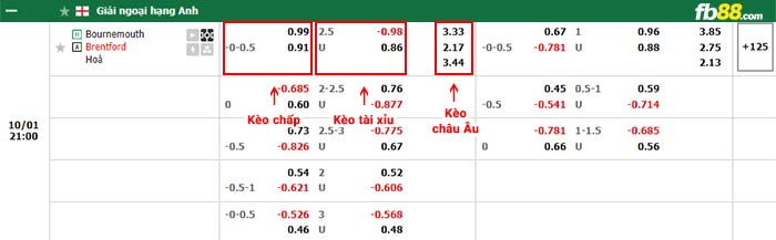 fb88-bảng kèo trận đấu Bournemouth vs Brentford