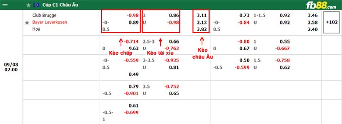 fb88-bảng kèo trận đấu Club Brugge vs Bayer Leverkusen