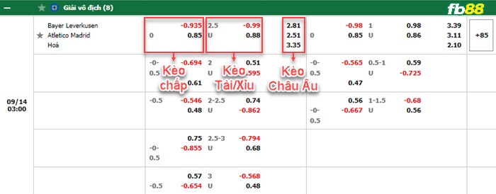 Fb88 bảng kèo trận đấu Leverkusen vs Atletico Madrid