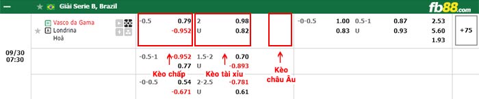 fb88-bảng kèo trận đấu Vasco da Gama vs Londrina