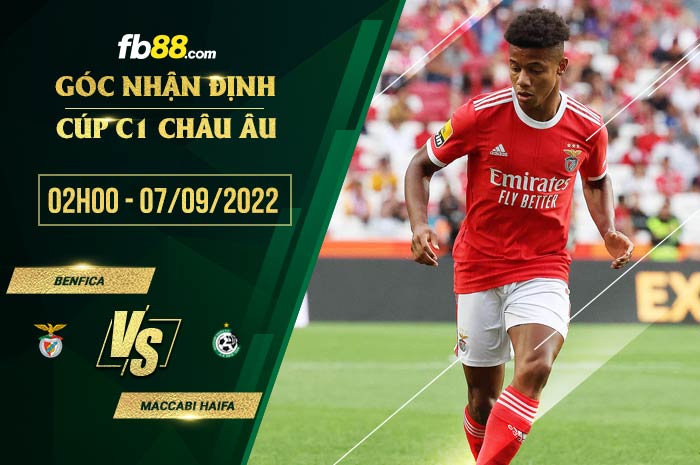 Soi kèo Benfica vs Maccabi Haifa 2h00 ngày 7/9/2022