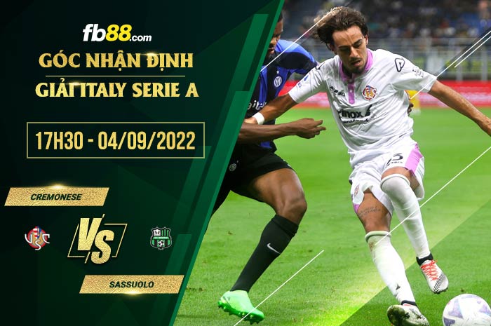 fb88-soi kèo Cremonese vs Sassuolo