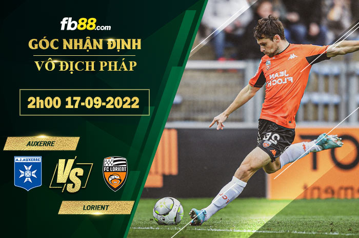 Soi kèo Auxerre vs Lorient 2h00 ngày 17/9/2022